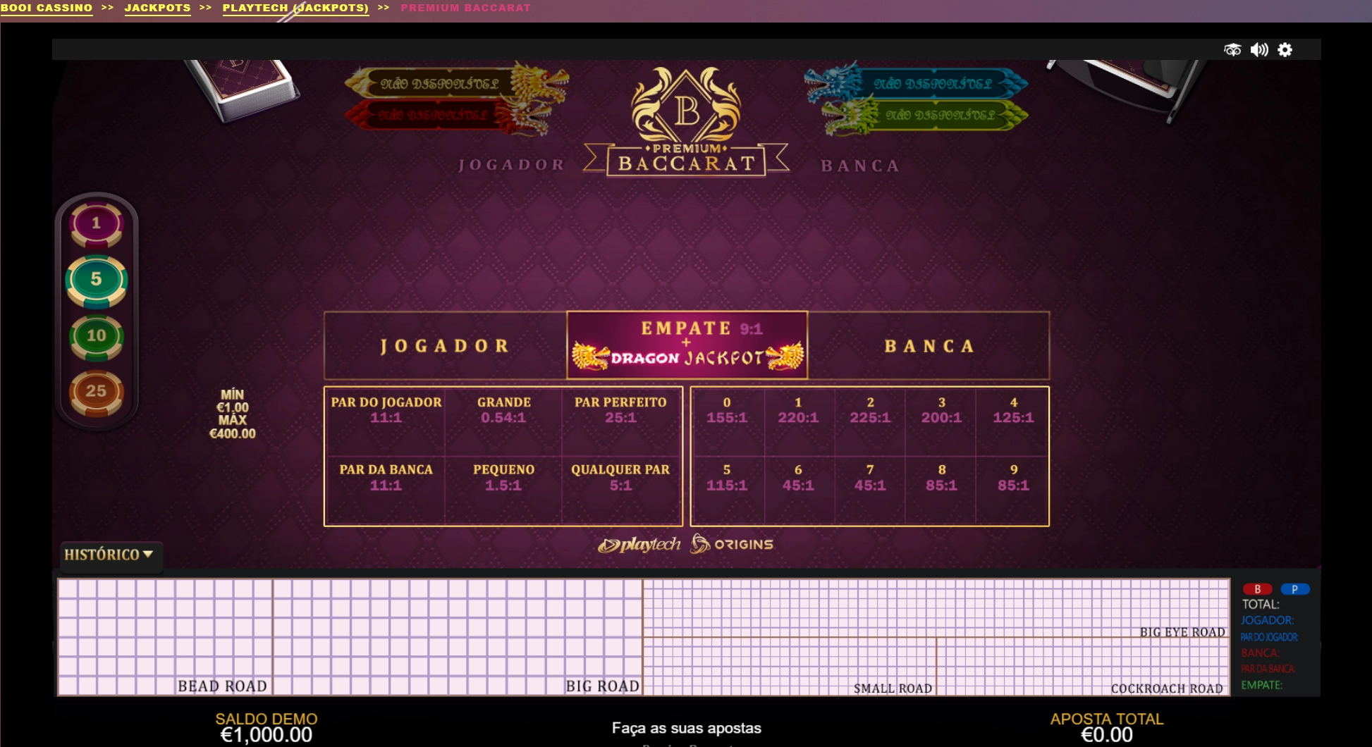 Premium Baccarat